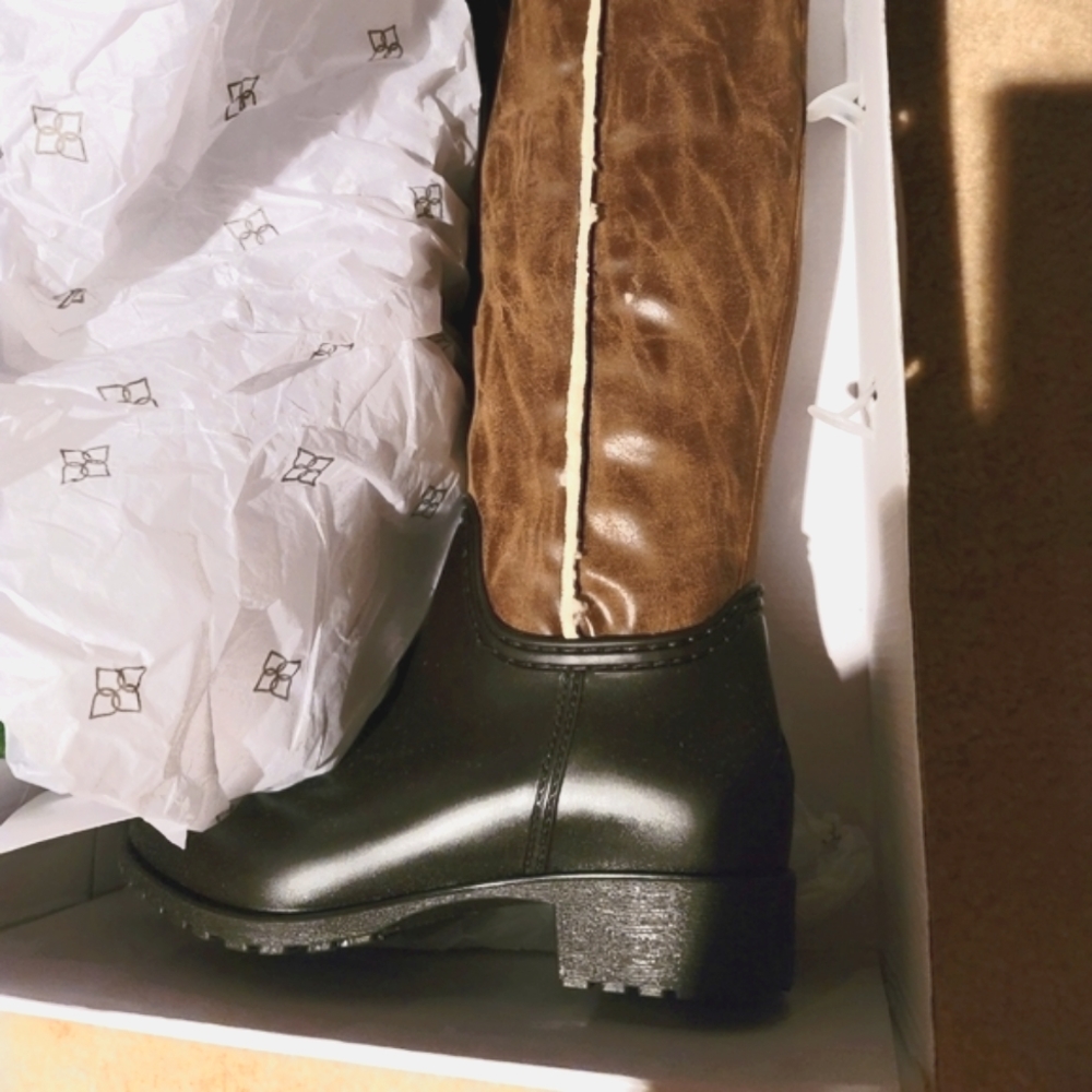 Dav CHEYENNE DISTRESSED TALL BROWN Boots Size 6